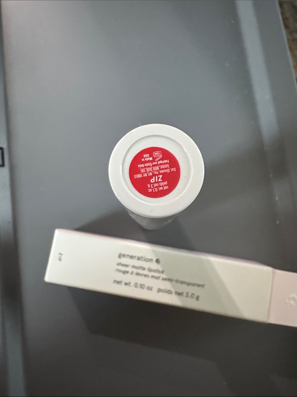 New Glossier GENERATION G Sheer Matte Lipstick Zip